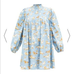 Sold Out: Ganni NWT Smocked Horse Dress